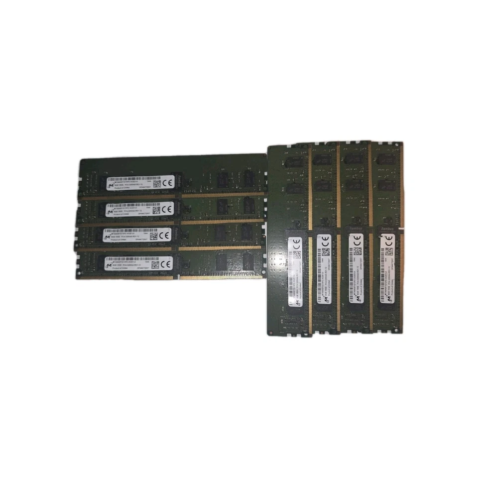 Memoria de rango único MTA9ASF1G72PZ-3G2 8 GB PC4-25600 DDR4-3200 MHz ECC REG Foto 1 de 1