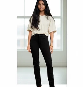 Jeans Talbots Impecables Negros Cintura Alta Adelgazantes Pierna Recta Talla 14 P - Imagen 1 de 11