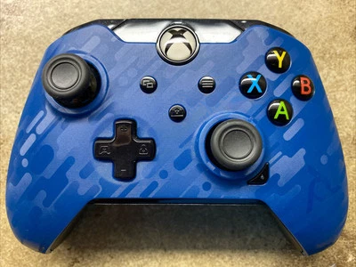 PdP Enhanced Wired Controller for Xbox One Revenant Blue Textured Microsoft - Image 1 of 4