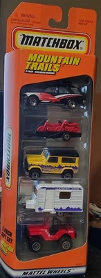 Matchbox 1997 Mountain Trails 5 Pack  - Caravan, Land Rover, Jeep, Isuzu Rodeo - Image 1 of 4