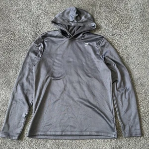 EUC Gymshark Training Hoodie Graphite Grey Pullover Men's Size L - Picture 1 of 5
