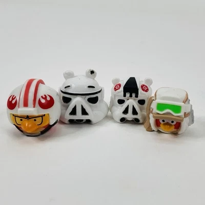 Lote de 4 mini figuras de Angry Birds juguetes sueltos cerdos de Star Wars paquete de 4 Foto 1 de 4