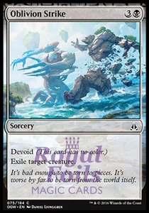 Oblivion Strike 4x FOIL OGW MTG Oath of the Gatewatch Common MINT black - Picture 1 of 1