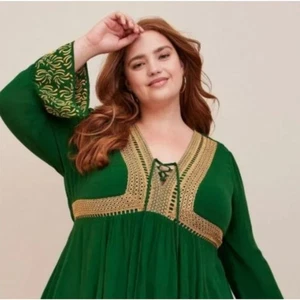 Torrid Game Of Thrones House of the Dragon Crinkle Gauze Tunic Top Womens 2 2X - Picture 1 of 10