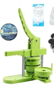 DCBadge DC-109 58 mm grün Abzeichen Herstellung Maschine Kit Taste - EINFACH DRÜCKEN - Bild 1 von 9