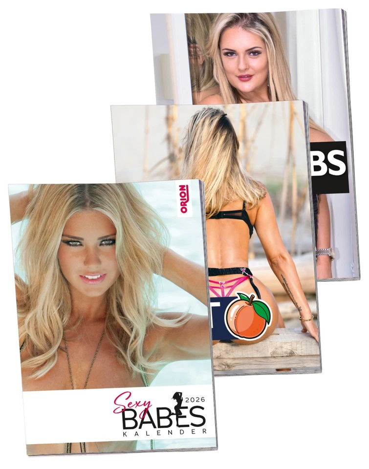 ORION 3er Kalender-Set 2026 – sexy Frauen-Bilder, Geschenkidee für Erwachsene - Bild 1 von 1