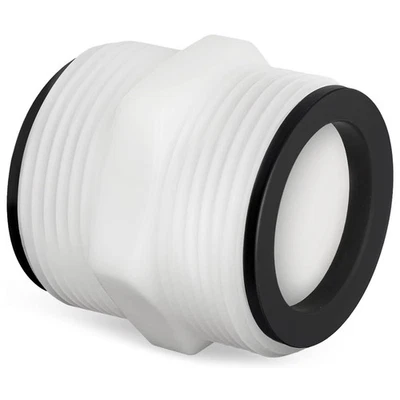 1 PCS 1.5Inch to 1.5Inch Pool Hose Connector Pool Hose Adapter White I2Q62641 - Image 1 of 4