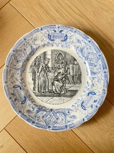 Assiette Parlante en faience de Digoin JEANNE D'ARC cérémonie du Sacre 7 - Picture 1 of 2
