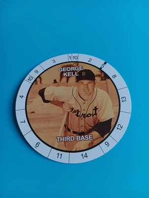 George Kell Raro De Colección Cadaco All Star Juego de Béisbol Disco Tarjeta Tigres Salón de la fama Foto 1 de 2