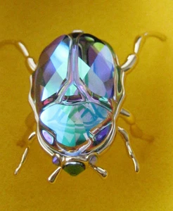 Estatuilla Swarovski ~ 2024 SCS Idylia azul/verde escarabajo ~ Nº 5668994 Nueva en caja - Imagen 1 de 3