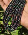 Perles de pierre 100 % naturelles opale noire éthiopienne à facettes fabrication de bijoux utilisation