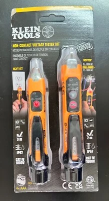 Klein Tools 24KIT3XT Kit Probador de Voltaje Sin Contacto CAT IV 1000V Doble Rango 4660 Foto 1 de 2