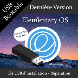 Clé USB Bootable Elementary OS + Guide d'utilisation - Photo 1/1