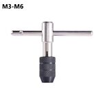 Sturdy Construction T Handle Ratchet Tap Holder Wrench for Metric Plug
