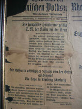 Extra-Blatt Rheinischen Volkszeitung/Wiesbadener Volksblatt 3.9.1914  Zeitung