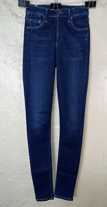 Citizens Of Humanity Rocket High Rise Skinny Jeans Womens Sz 24 Dark Wash Blue - Picture 1 of 10