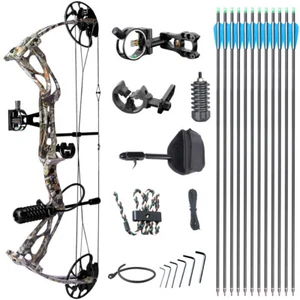 Sanlida Dragon X8 Compound Bow For Hunting Target 10-60lb 310FPS USA Limbs - Picture 1 of 15