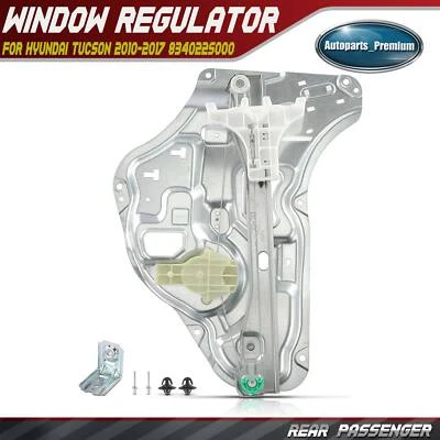 Regulador de ventana eléctrica de pasajero trasero con panel para Hyundai Tucson 2010-2017 Foto 1 de 4
