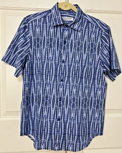 NWT Tommy Bahama size S blue deep space short sleeve button up Shirt mens $128 - Picture 1 of 11