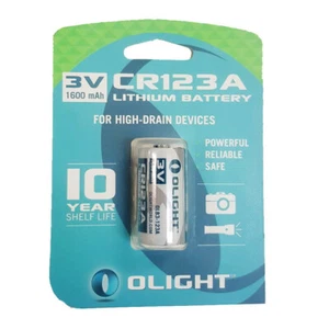 Olight CR123A 1600mAh Lithium Battery (BAT-CR123-16) - Picture 1 of 1
