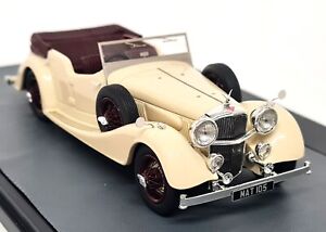 Matrix 1/43 Alvis 4.3 Litre Cross & Ellis Tourer '38 Cream Resin Scale Model Car