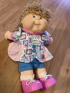 Vintage Cabbage Patch Kid Crimp ‘n Curl Doll Hasbro First Edition blonde 1991 - Picture 1 of 8