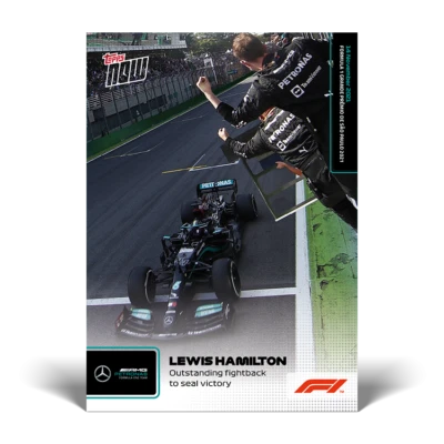 Lewis Hamilton Mercedes 2021 Topps Now Formula 1 F1 Card #72 Victory in Brazil - Image 1 of 2