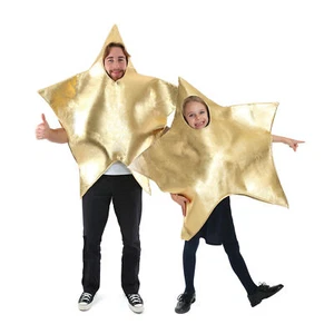 CHILD ADULT GOLD STAR COSTUME NATIVITY CHRISTMAS XMAS FANCY DRESS SCHOOL TABARD - Picture 1 of 12