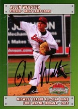 2010 Great Lakes Loons ALLEN WEBSTER Signed Card autograph AUTO DODGERS RED SOX