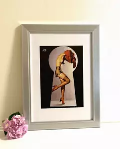 Framed Gil Elvgren Wall Art Print 60's American Pin-Up Girls 37x49cm Home Decor - Picture 1 of 9