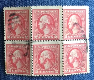 Block Of Stamp #332a 1902-1908 Issue, 6 Stamps In Block - Picture 1 of 1