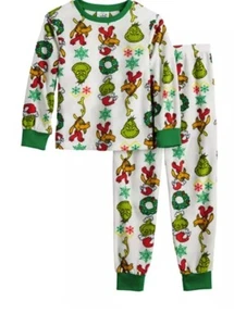 Nwt 2t boy girl MR grinch matching family jammies pajamas christmas winter dog - Picture 1 of 8
