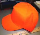 Safety ORANGE Baseball Hat with snap back closure, one size fits all, NEW hat