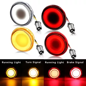 4X 1157 LED Front Rear Turn Signal Light For Harley Davidson Touring Road Glide - Picture 1 of 14