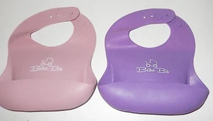 Silicone Baby Bibs for Babies & Toddlers (10-72 Months) Easily Clean, 2-Pack - Picture 1 of 3