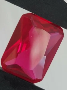 NICE NICE 14x10  MM LAB grown Ruby Fine Cut Great Color New Old Stock 4 Pcs - Picture 1 of 5