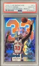 1998 Flair Showcase Legacy Collection Row 2 PATRICK EWING #41L PSA 10 POP 1! /99