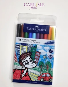 Faber-Castell Art Grip Finepen Set of 10 - Picture 1 of 2