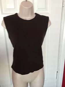 GAP WOMEN'S BROWN VEST SIZE Large L Invisible Zipper - Picture 1 of 5