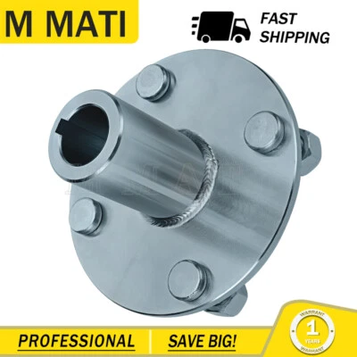 For Go Kart Live Axle Hub 4" x 4" Bolt Pattern Hub and 1" to 3/4" Axle Step Down - Image 1 of 4
