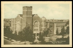 METROPOLITAN CHURCH - REGINA, SASK POSTCARD - Imagen 1 de 1