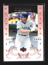 2005 Upper Deck Hall of Fame /550 #84 Wade Boggs    Boston Red Sox