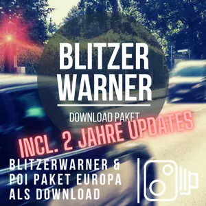 Blitzerwarner Download Paket passend für VW RNS 510 incl. 2 Jahre Updates - Bild 1 von 2