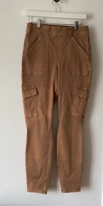 Spanx braune Carpenters Jeans 6 Taschen Tapered Leggings Größe Large - Bild 1 von 13