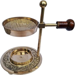 Supporto bruciatore resina incenso Dhoop bruciatore Dhuni Sambrani Dhoop per casa e tempio - Foto 1 di 4