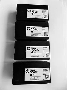 4 Original HP Empty Ink Cartridges HP 950XL , 950 for Officejet Pro 8600 Printer - Afbeelding 1 van 5