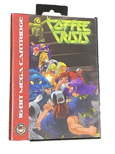 Nuovo gioco Coffee Crisis Sega Genesis Homebrewing Mega Cat Studios 2019 come nuovo - Foto 1 di 8