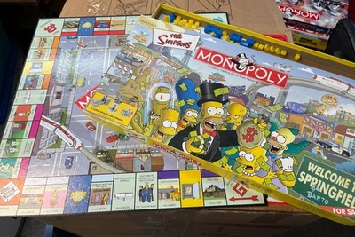 Hasbro Monopoly Edición Los Simpson Juego de Mesa -Completo Foto 1 de 4