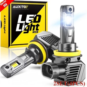 4x AUXITO H11 H16 LED Combo Faros Kit de haz alto bajo Extremadamente Blanco M5 - Imagen 1 de 12