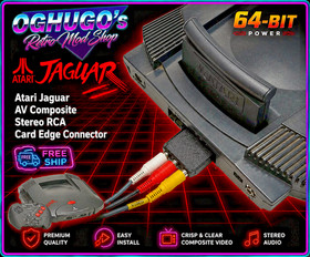 Atari Jaguar AV Composite Stereo RCA Card Edge Connector Free ship